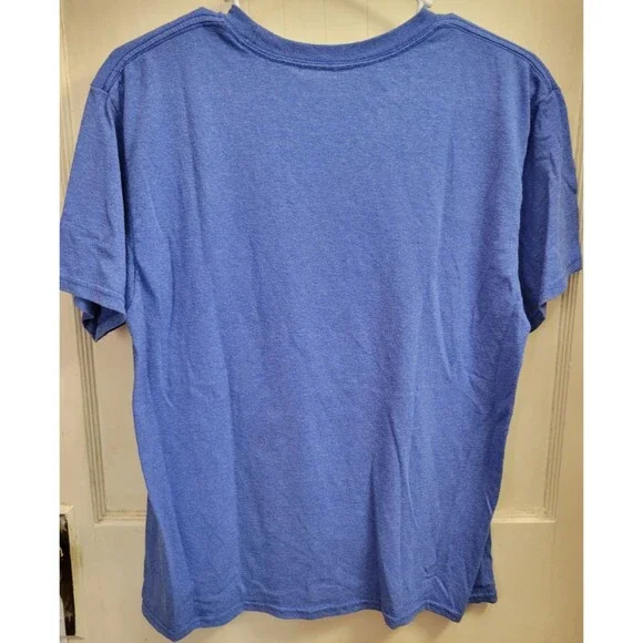 Kohls Size Large Unisex Blue Dab Cat Tee Shirt Short Sleeve - Picture 2 of 2